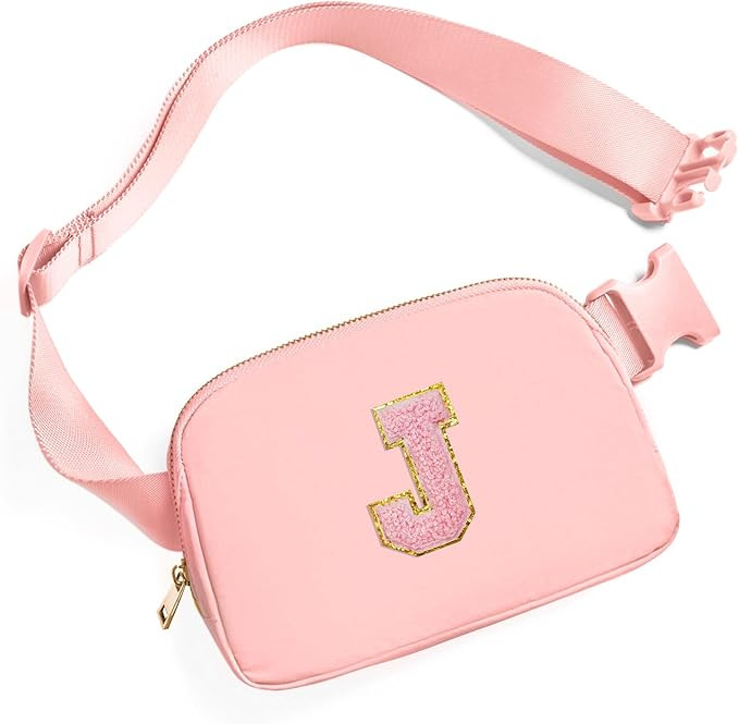 Gitus Belt Bag Fanny Pack Crossbody Bags with Initial Letter Patch Cute Stuff Birthday Gifts for ... | Amazon (US)
