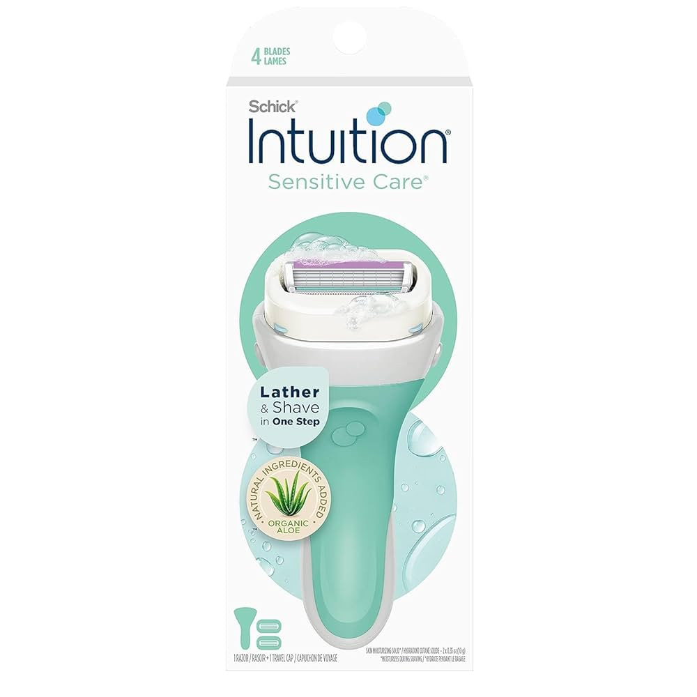 Schick Intuition Razors for Women with Sensitive Skin | 1 Razor & 2 Intuition Razor Blades Refill... | Amazon (US)