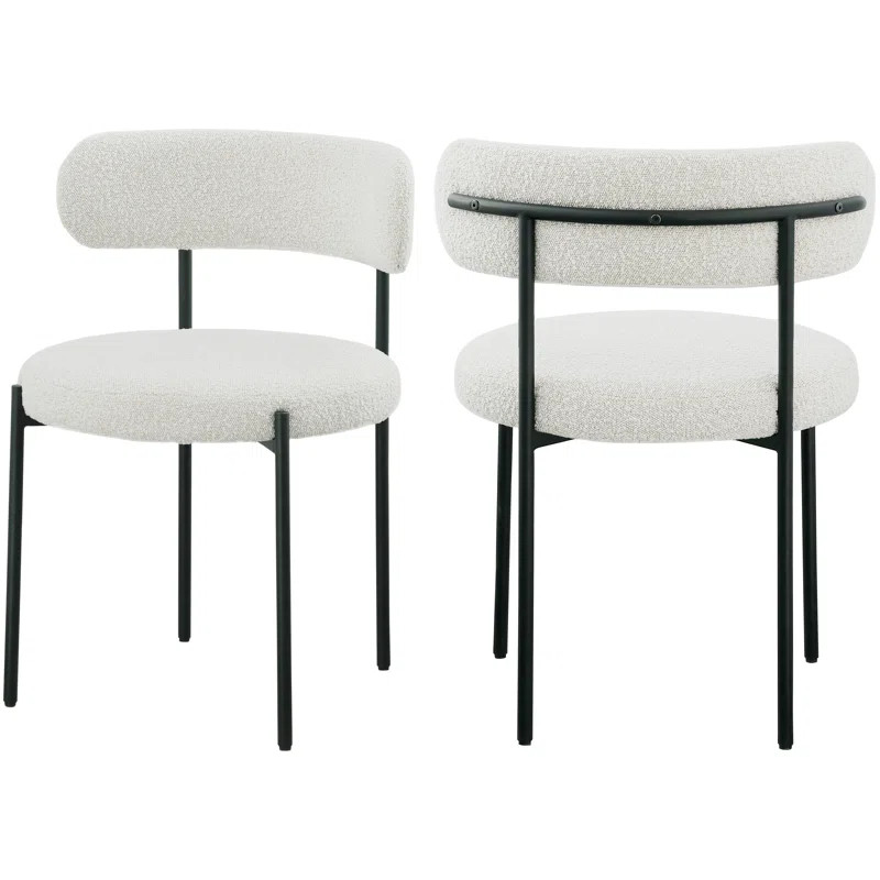 Boucle Upholstered Side Chair (Set of 2) | Wayfair North America
