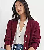 Pointelle Girlfriend Cardigan | LOFT