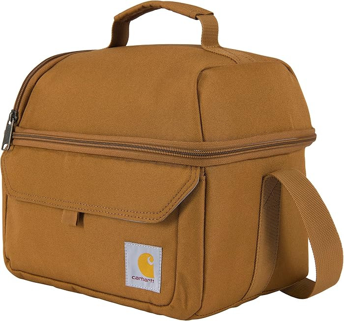 Carhartt 12 Can Two Compartment Lunch Box Lunch Bag Large Lunchbox, Carhartt Brown | Amazon (US)