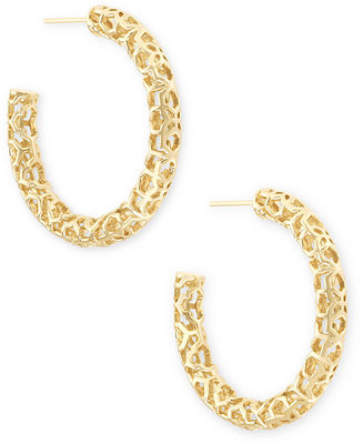 Kendra Scott Medium Openwork Tubular Hoop Earrings, 1.41 | Macys (US)