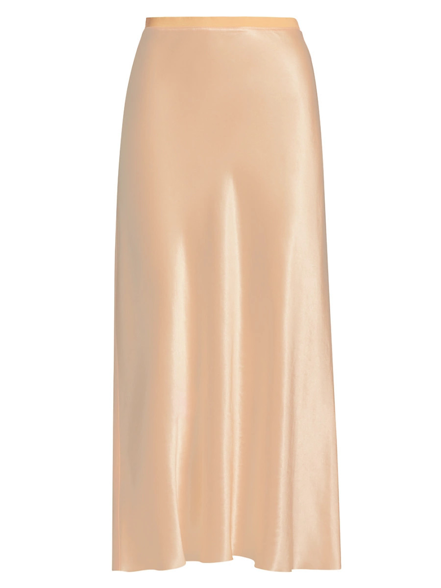 Women's Satin Midi-Skirt - Lychee - Size XL | Saks Fifth Avenue