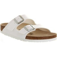 BIRKENSTOCK Arizona Two Strap Sandals M WHITE Suede | OFFICE London (UK)