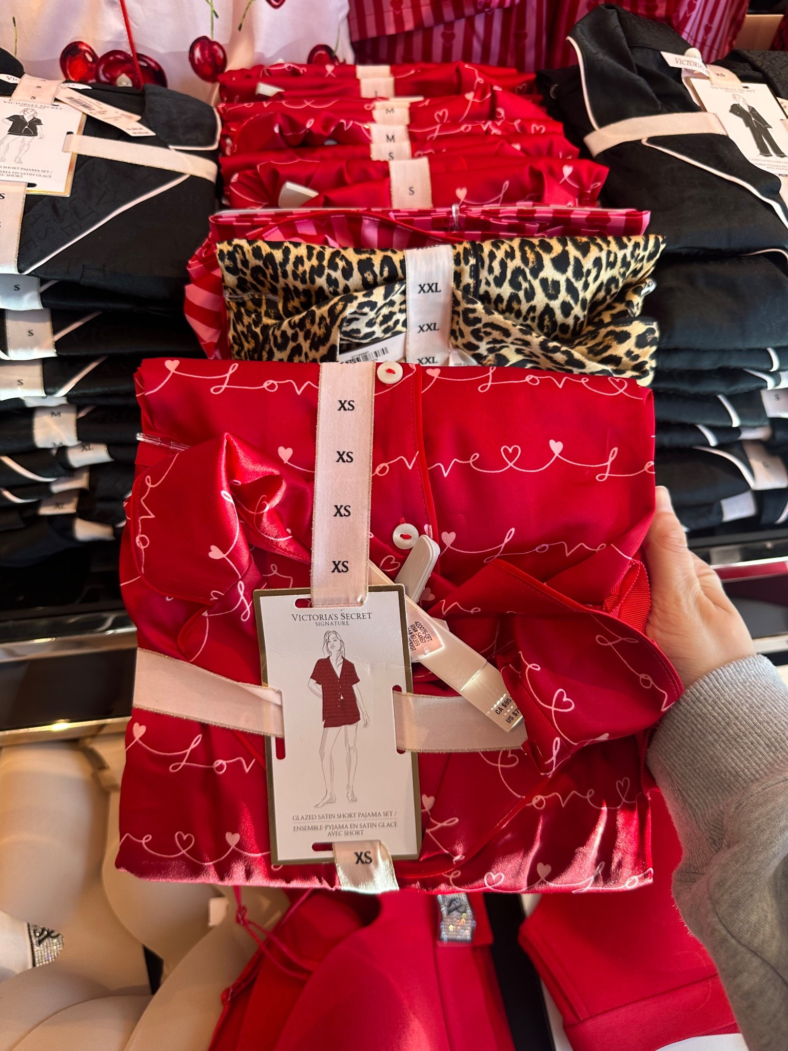 These red “love” satin pajamas are so cute for Valentine’s Day! This is the matching shorts & top set! Priced at $79 & range from sizes XS-XXL! So comfy!

#LTKMidsize #LTKValentine