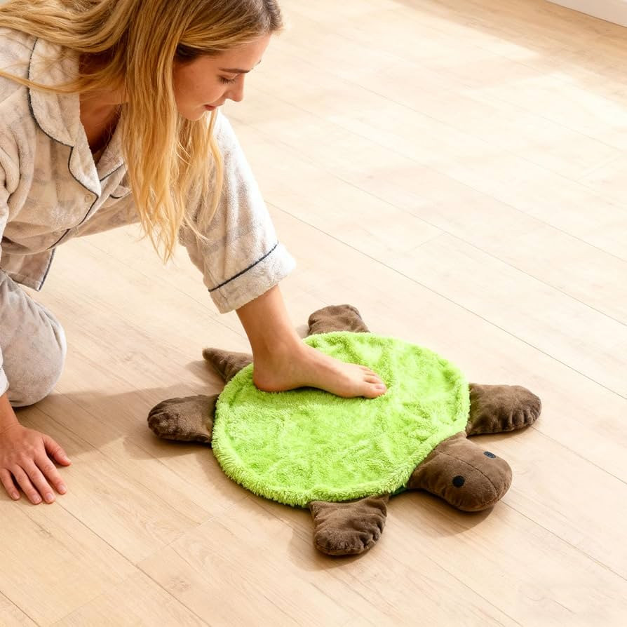 11'' Floor Turtle Foot Mop – Cute Double-Sided Turtle-Shaped Floor Cleaning Pad, Hands-Free Mop... | Amazon (US)