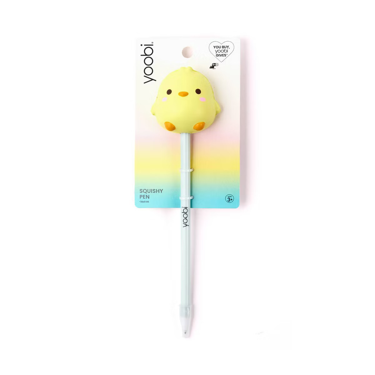 Yoobi Novelty Ballpoint Pen Squishy Topper Yellow Chick | Target