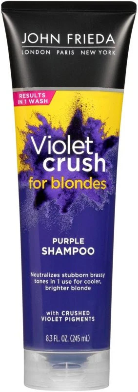 John Frieda Violet Crush Purple Shampoo for Brassy Blonde Hair, 8.3 fl oz - Walmart.com | Walmart (US)