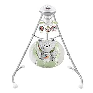 ​Fisher-Price Snow Leopard Baby Swing, Dual-Motion Newborn Seat with Music, Sounds, and Motoriz... | Amazon (US)
