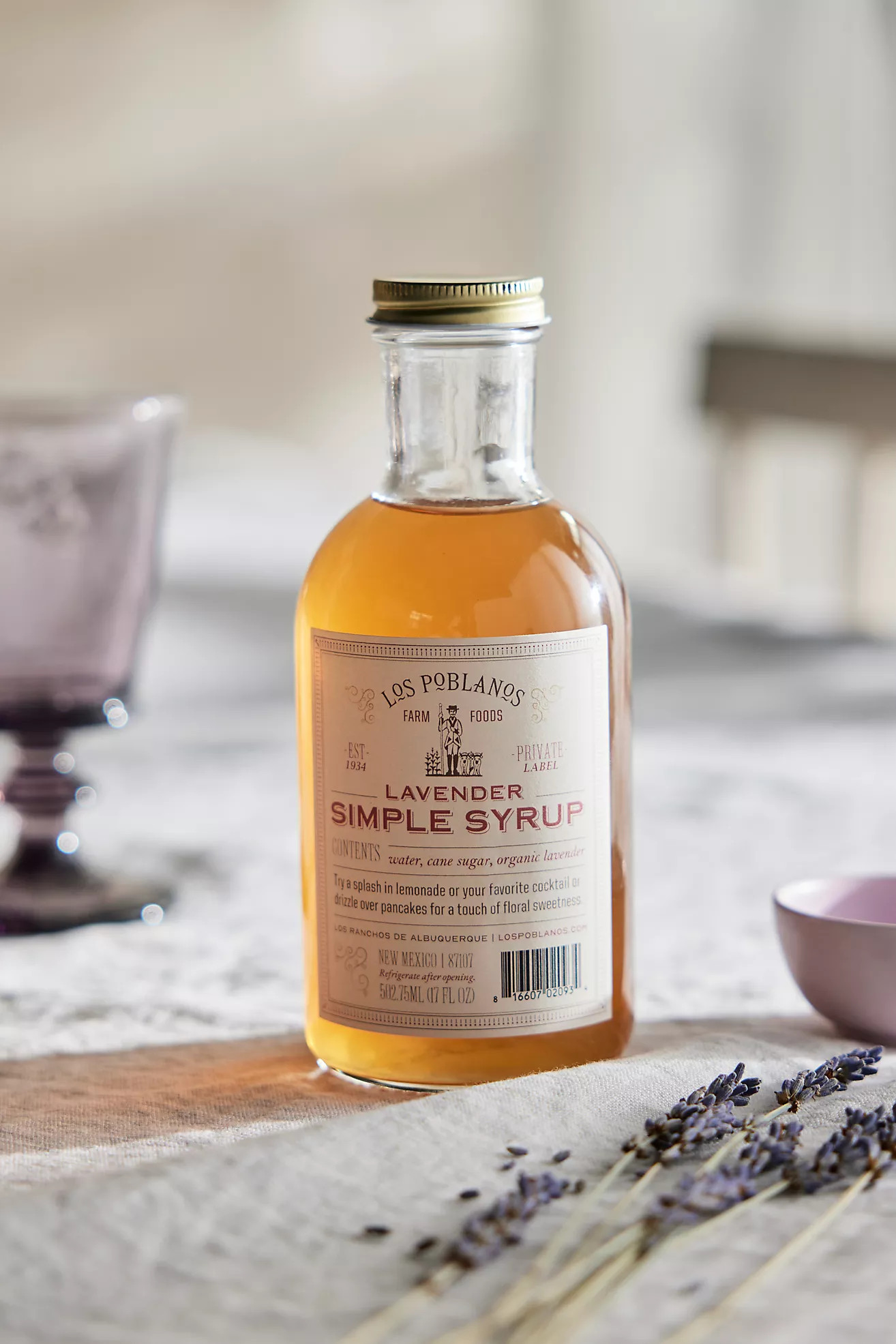 Los Poblanos Lavender Simple Syrup | Anthropologie (US)