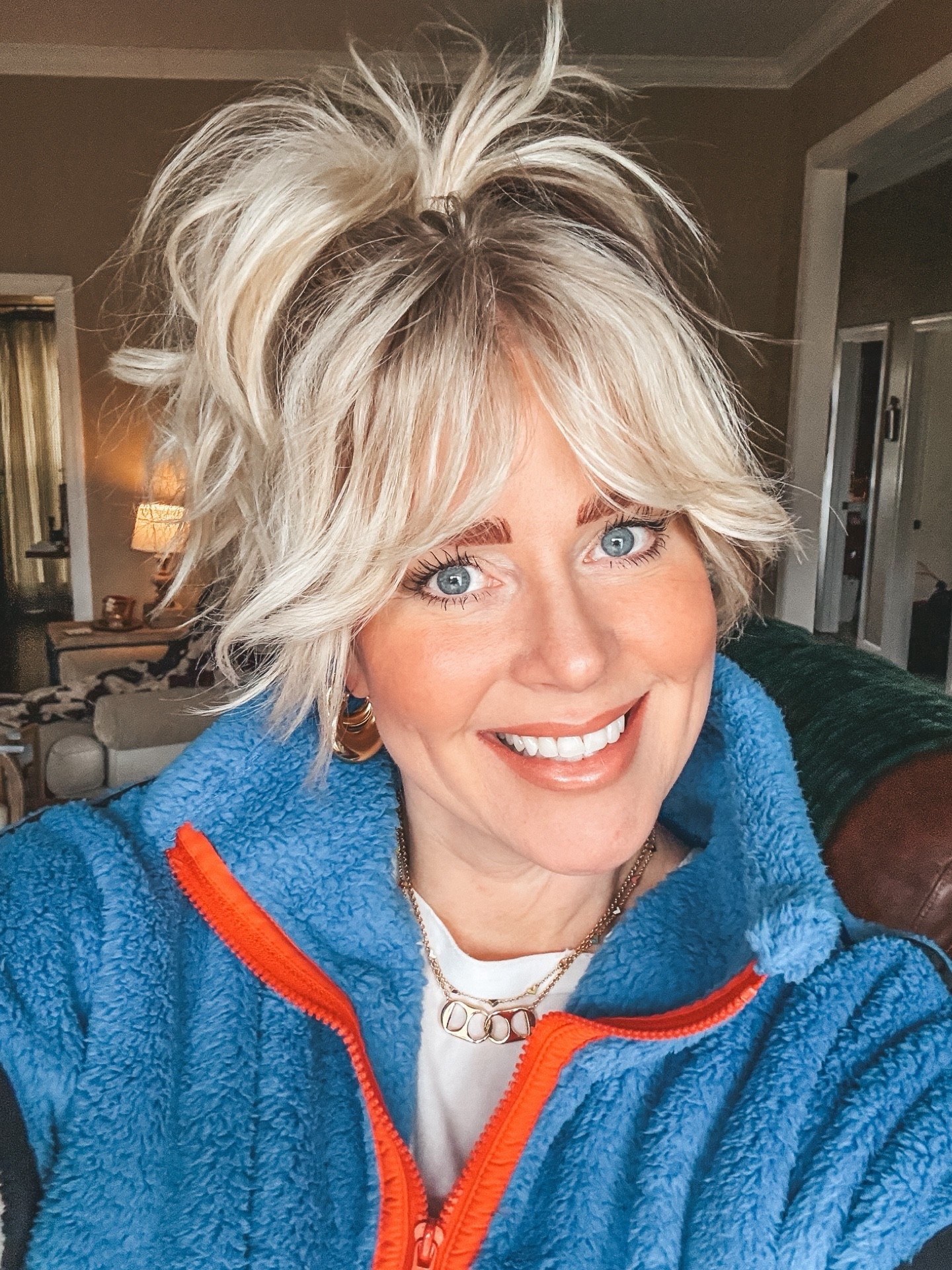 This soda tab necklace is my go to right now! It’s so cute with everything. 
My pullover is a size M 


#LTKOver40 #LTKootd