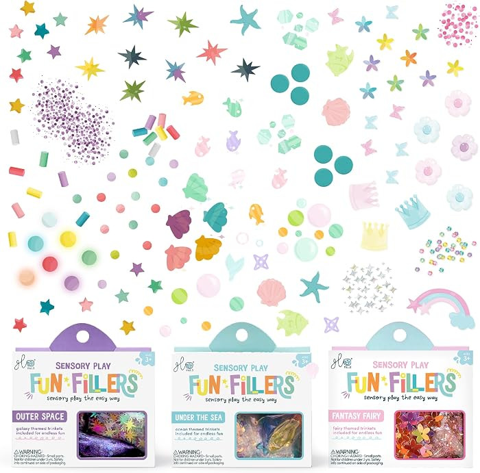 Glo Pals Fun Fillers 3 Pack Sensory Play Accessories - Sensory and Mini Toys for Kids - Bulk Part... | Amazon (US)
