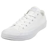 Converse Unisex Chuck Taylor All Star Ox Low Top Classic White Sneakers - 35 M EU | Amazon (US)