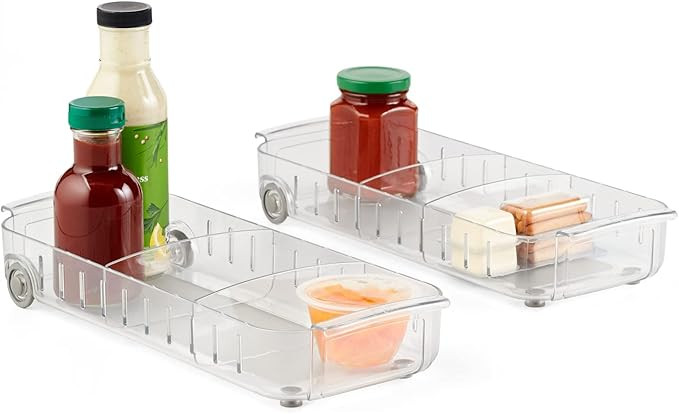 YouCopia RollOut Fridge Caddy, 6" Wide, Pack of 2 | Amazon (US)