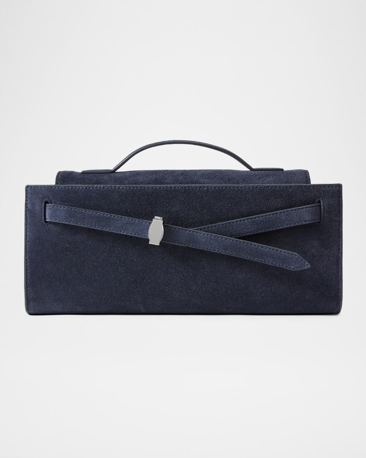 Dash Belted Suede Clutch Bag | Neiman Marcus