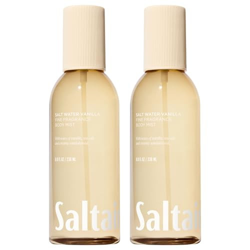 Saltair Body Mist 2 Pack - Fine Fragrance, Lightweight Body Spray Mist with Salt Water Vanilla Scent. Long Lasting Perfume Mist. 2x 8oz Bottles | Amazon (US)