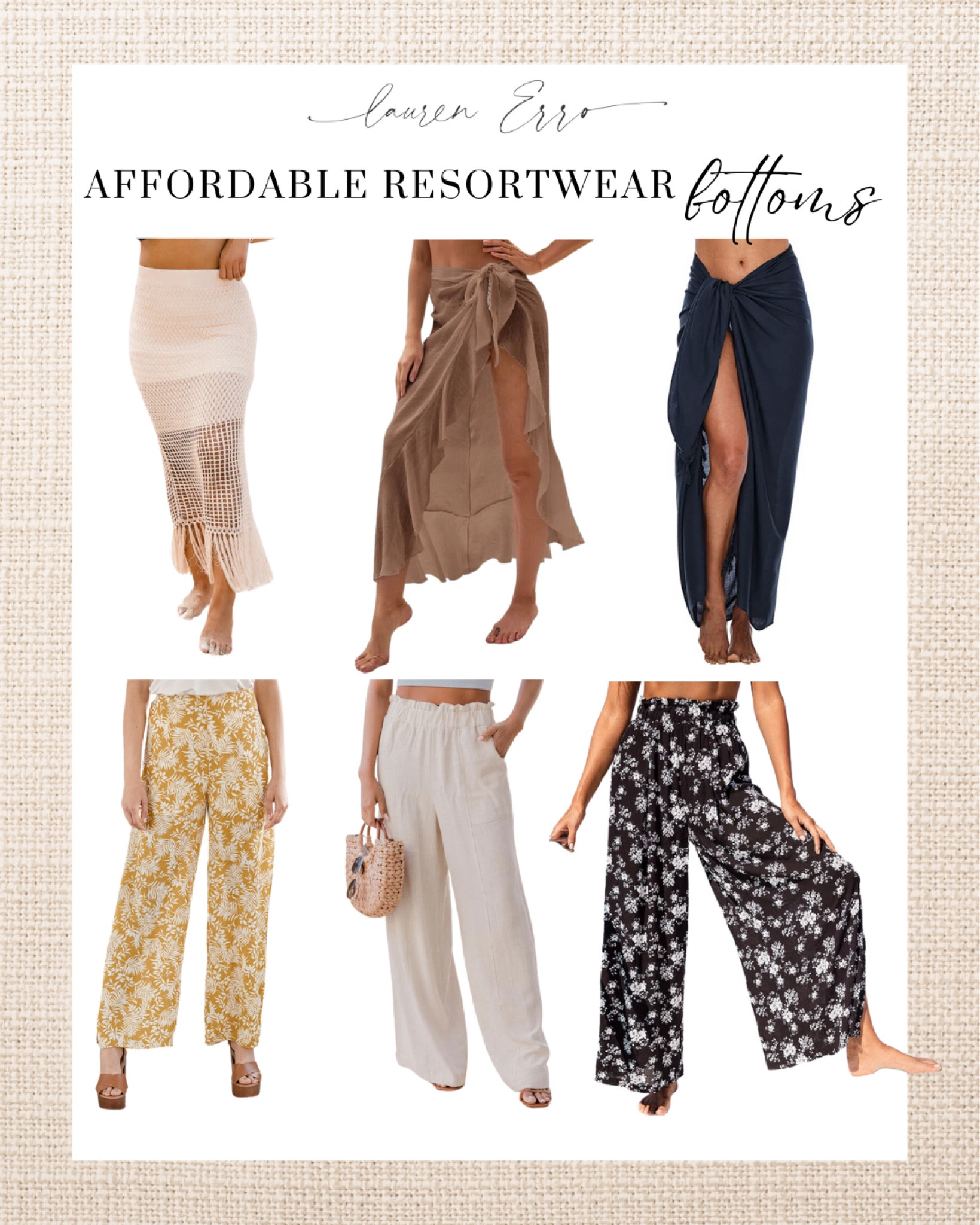 Affordable resortwear bottoms
.
.
Sarongs, cover ups, pants, resort wear, vacation outfit, swim cover up, fashion, Amazon fashion, summer fashion, poolside style, beach wear, red dress, mango, shein, forever 21, H&M, mid size, size 8, size 10 

#LTKunder50 #LTKFind #LTKswim