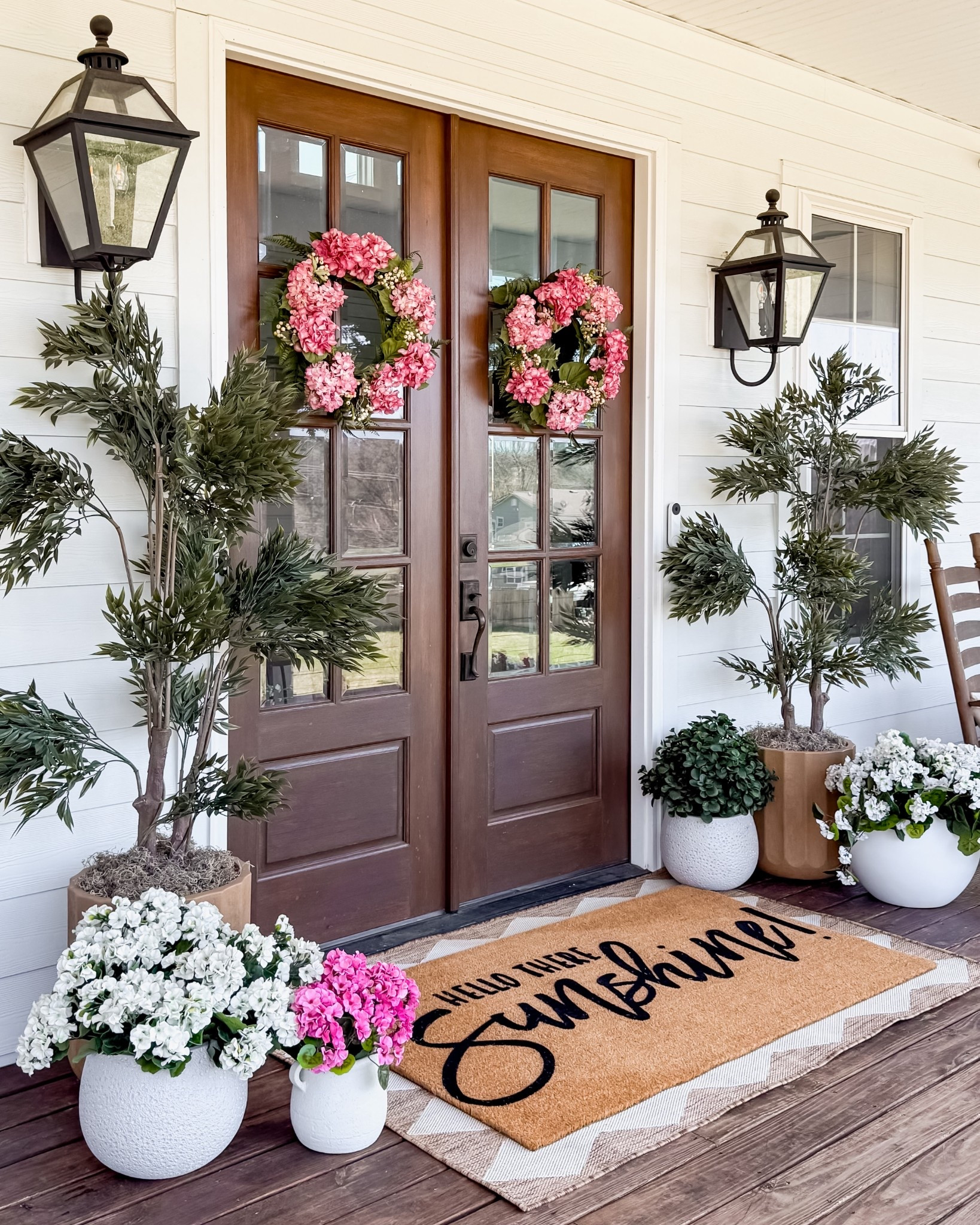Happy first day of spring! My spring front doors are done!

#LTKHome #LTKSeasonal