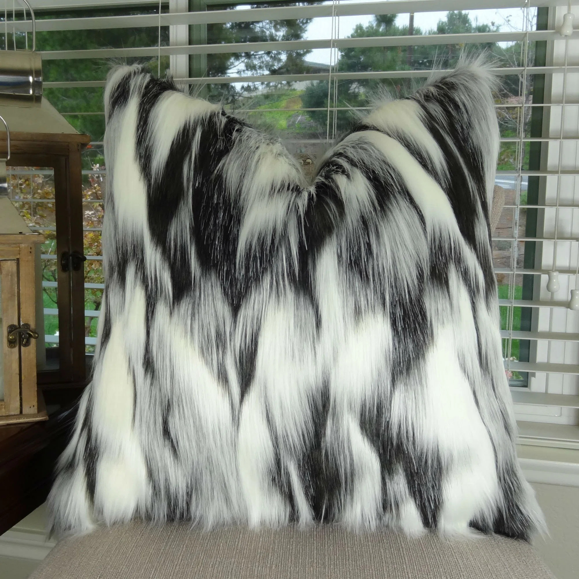Juan Animal Print Faux Fur Throw Pillow | Wayfair North America