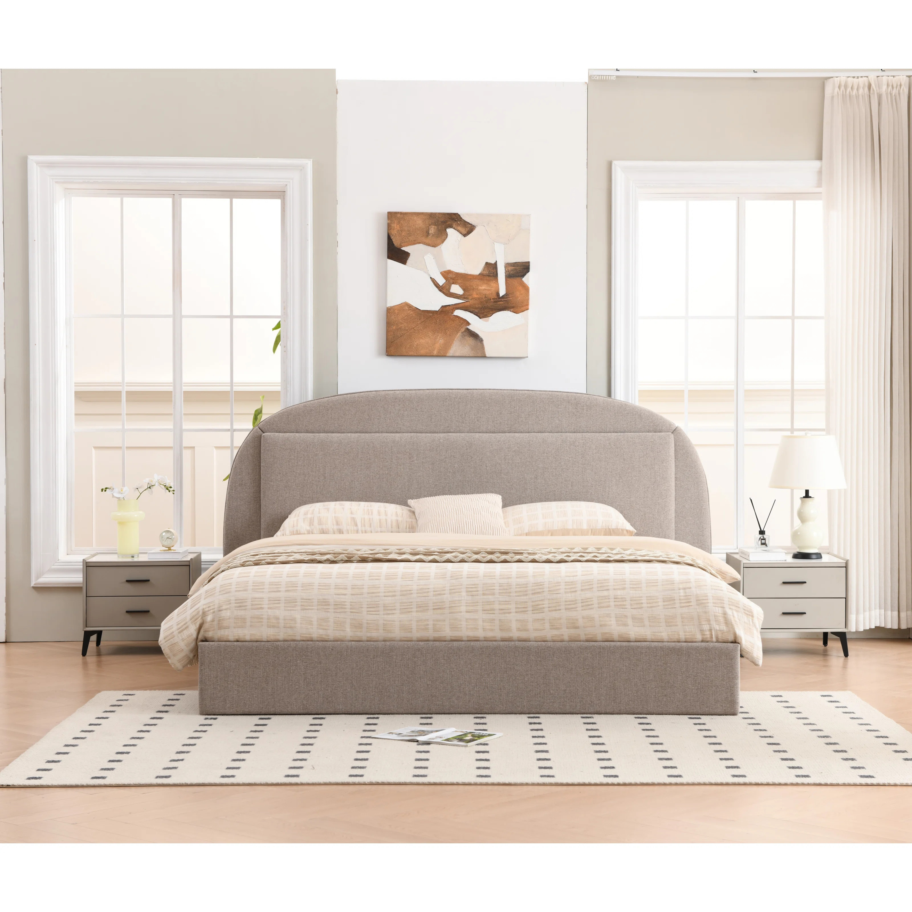 Theodore Hydraulic Lift  Up Storage Upholstered Bed | Wayfair North America