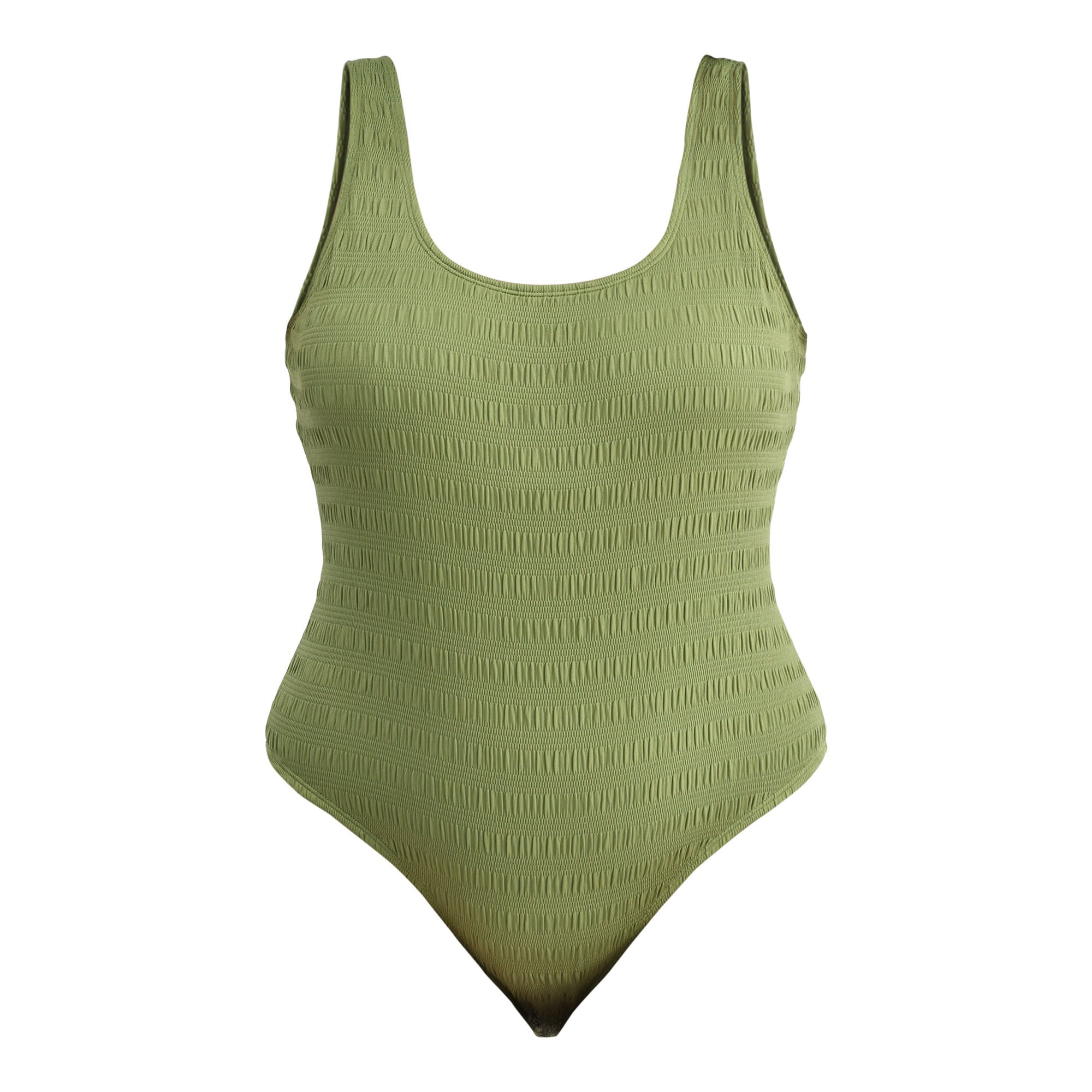 No Boundaries Women's and Women's Plus Scoop Neck Smocked One Piece Swimsuit, Sizes XXS-XXL - Wal... | Walmart (US)