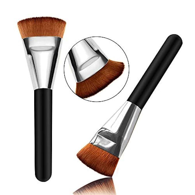 Flat Contour Brush, Professional Multiple Uses Cosmetic Tool Face Makeup Brushes Flat Contour Brush  | Amazon (US)