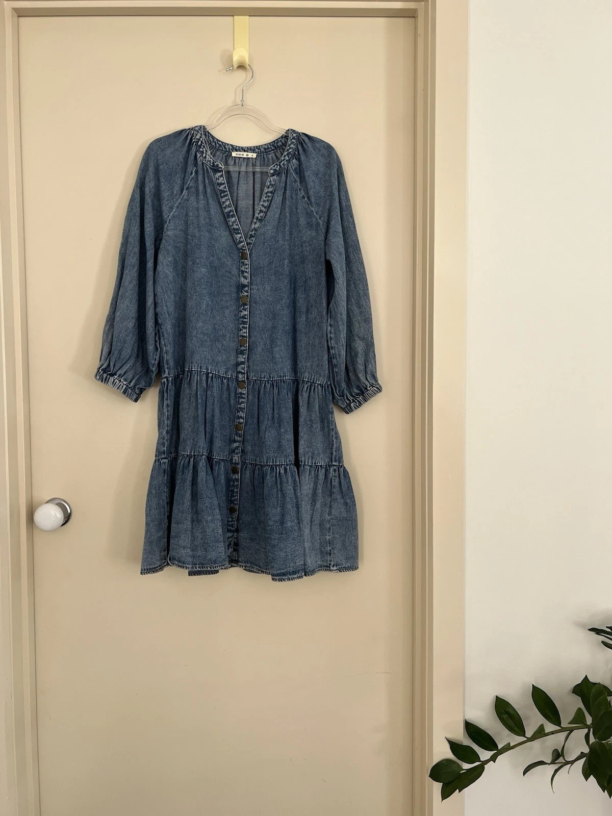 Target Denim Tiered Dress Size 4 | eBay AU
