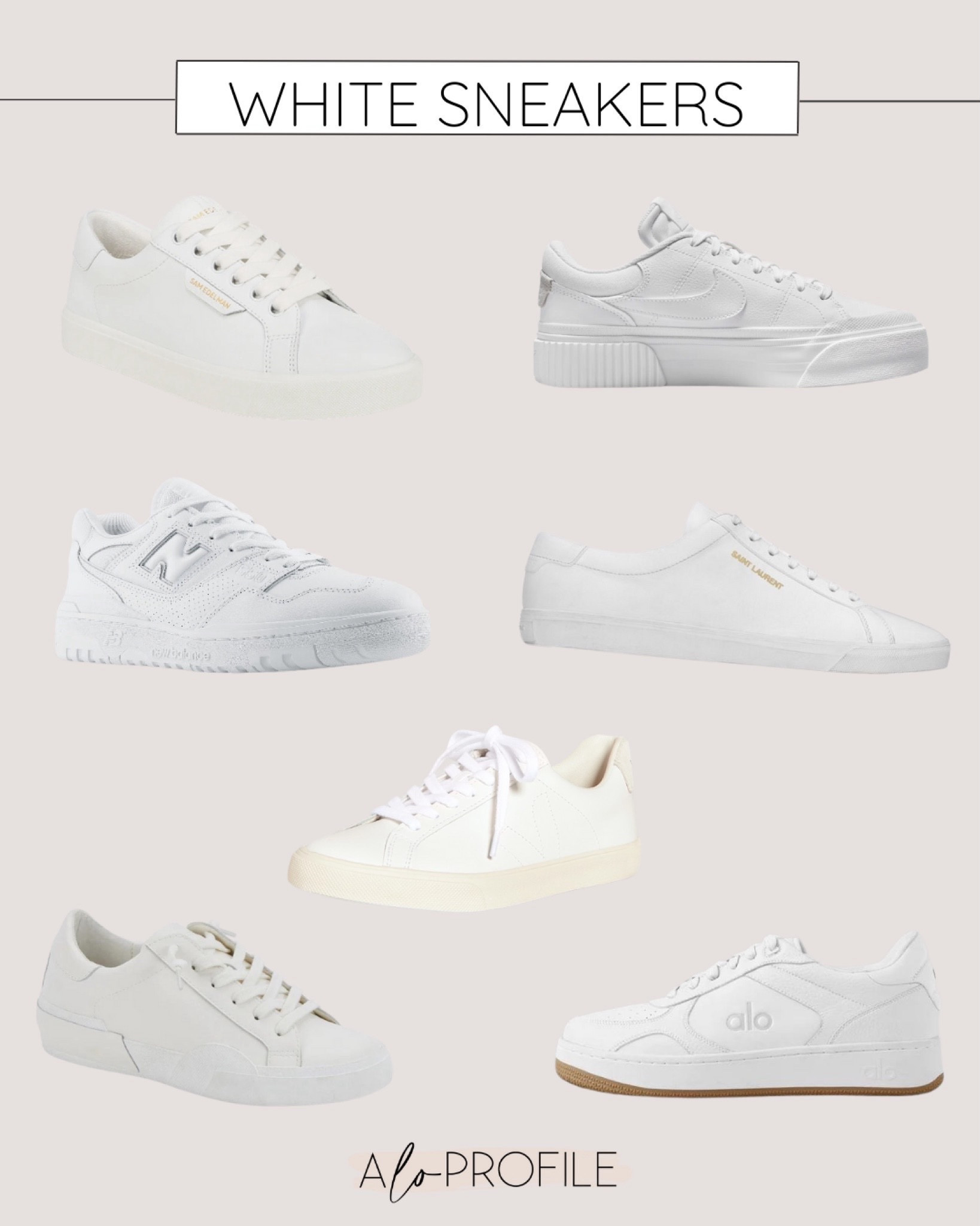 White sneakers I’m loving for spring! 