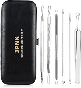 JPNK Blackhead Remover Tool Comedones Extractor Acne Removal Kit for Blemish, Whitehead Popping, ... | Amazon (US)