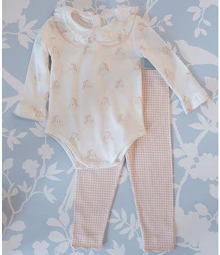 Edgehill Collection x The Broke Brooke Baby Girls Lexi Knit Vintage Santa Set | Dillard's | Dillard's