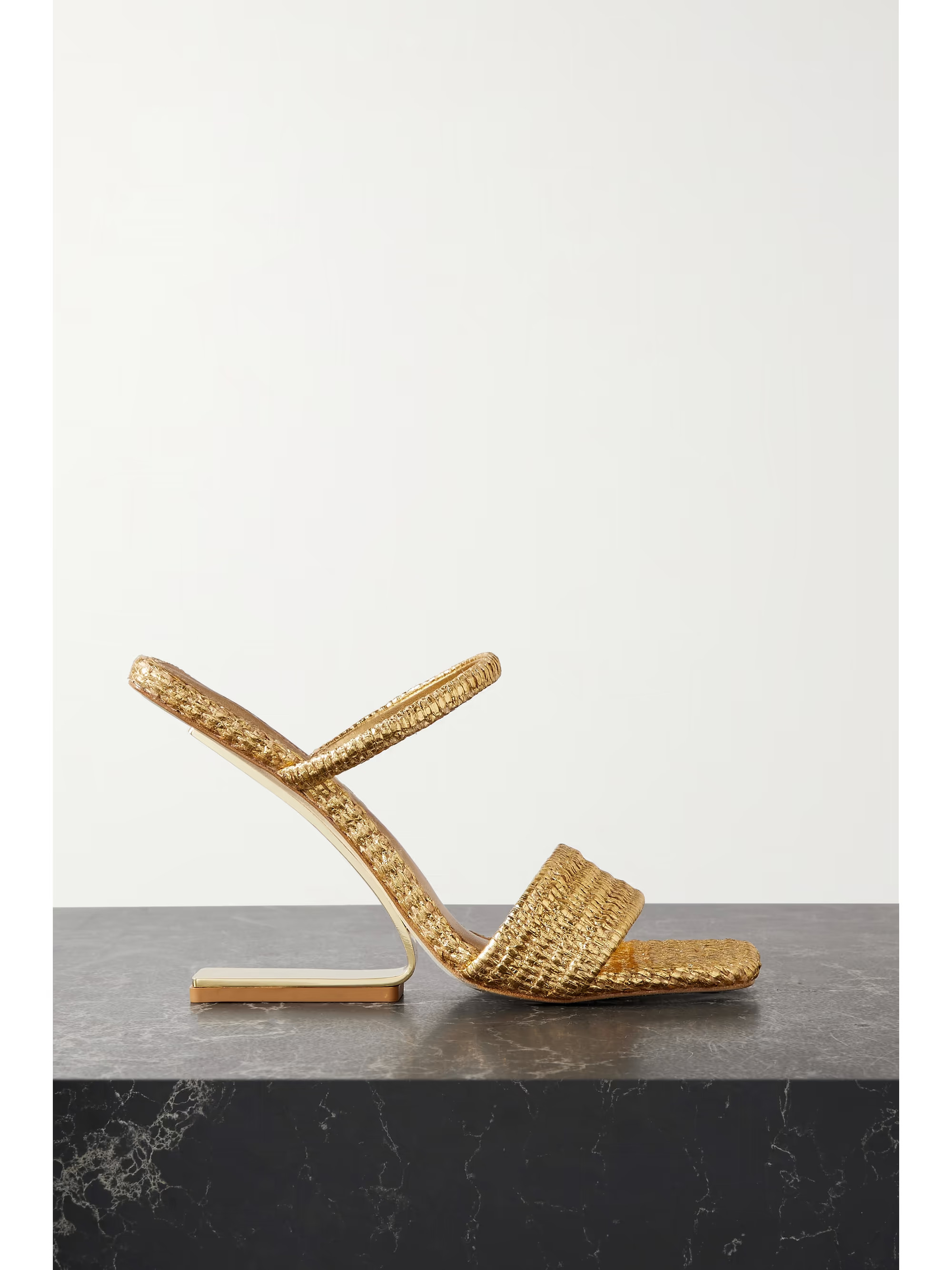 Rene cutout raffia mules | NET-A-PORTER (UK & EU)
