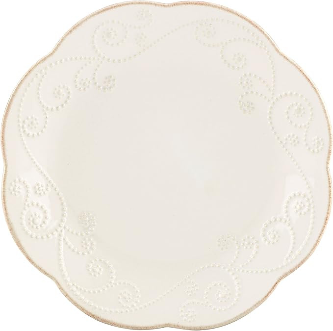 Lenox French Perle Dessert Plates, White, Set of 4 - | Amazon (US)