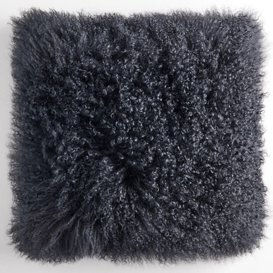 Mongolian Pillow 22" - Black | Z Gallerie