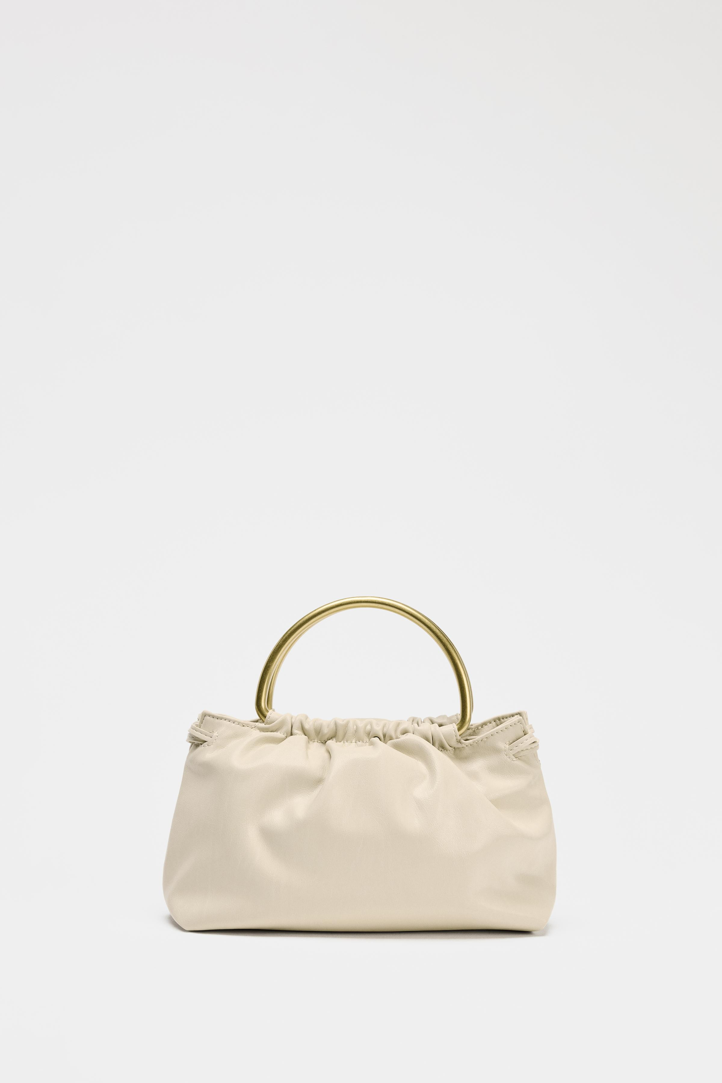 METAL HANDLE MINI BOWLING BAG | Zara US