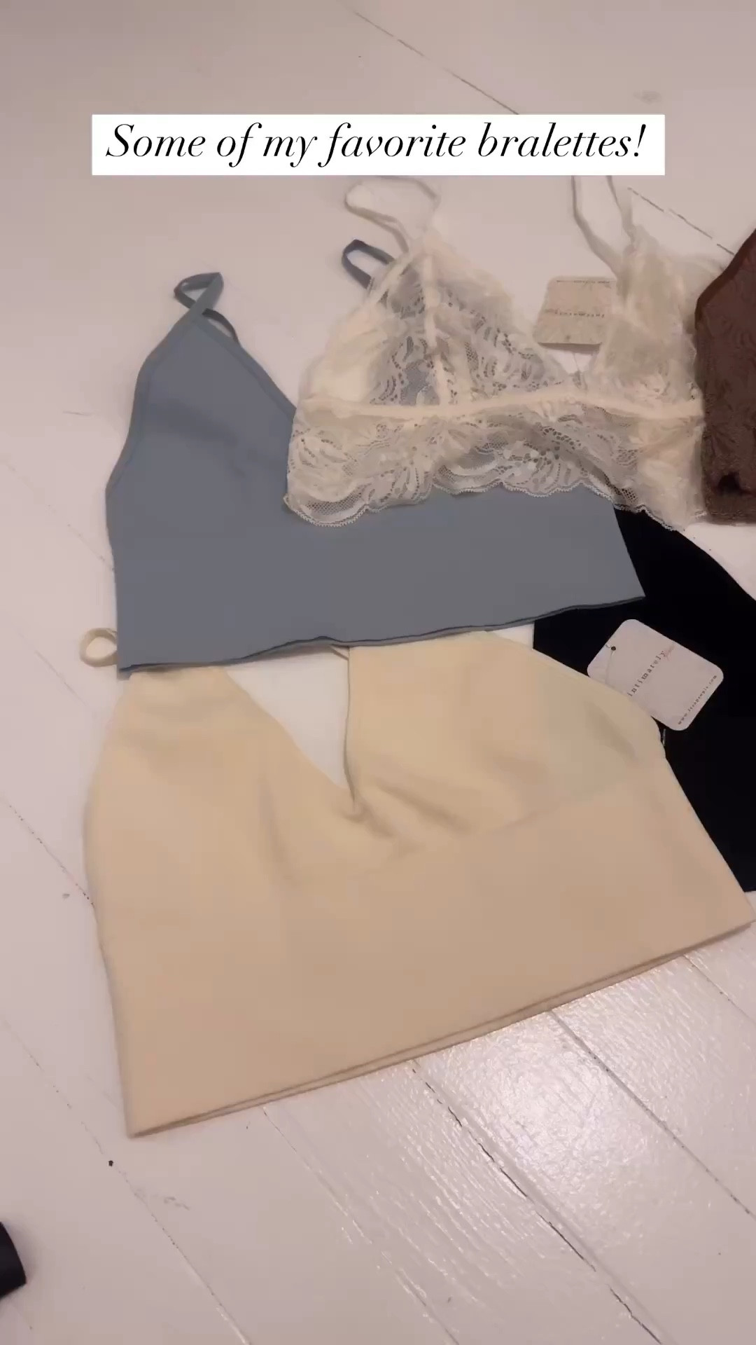 My favorite bralettes are all from FP! Get $50 toward a future purchase when you spend $150 🖤