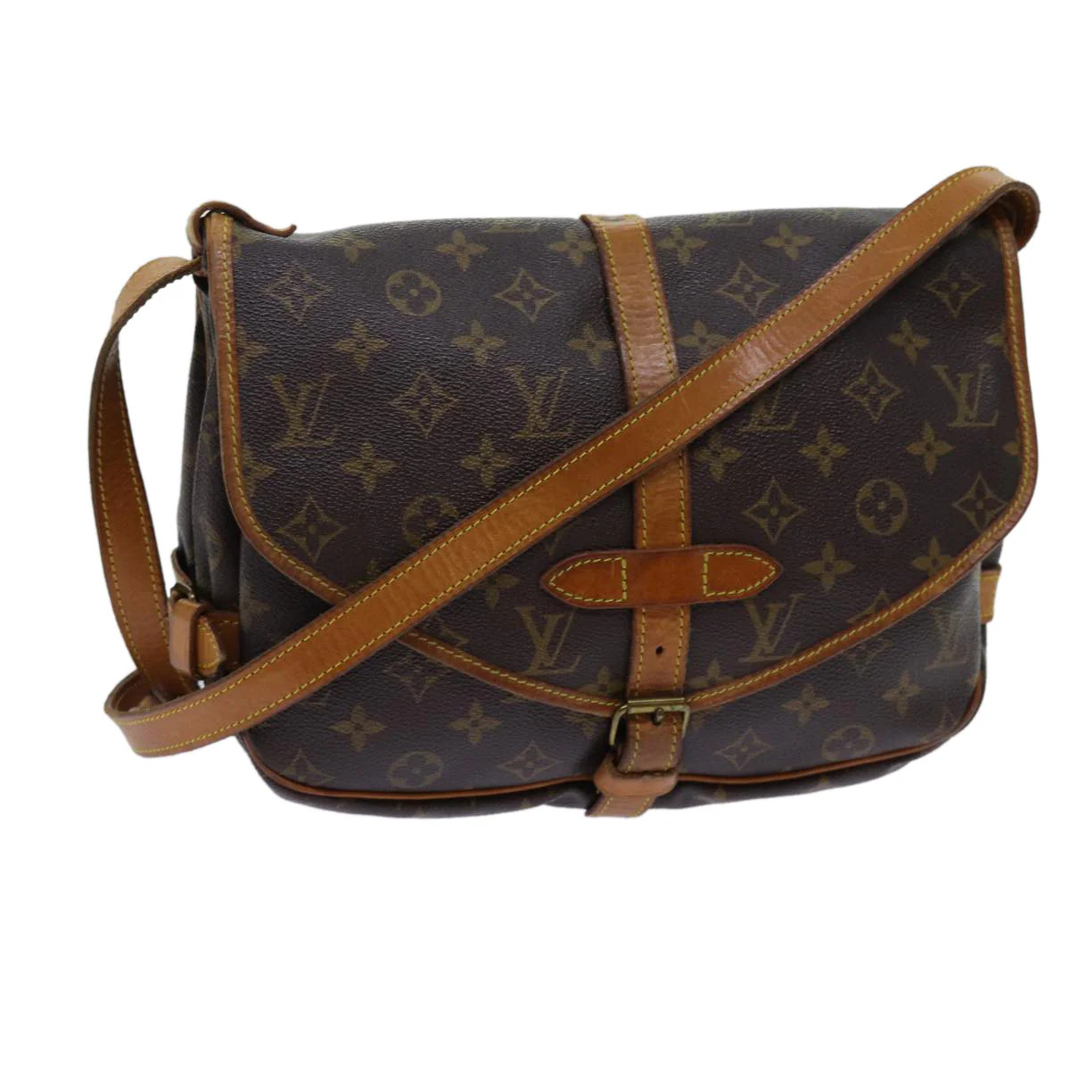 Louis Vuitton Saumur Canvas Shoulder Bag (Pre-Owned) | Shop Simon