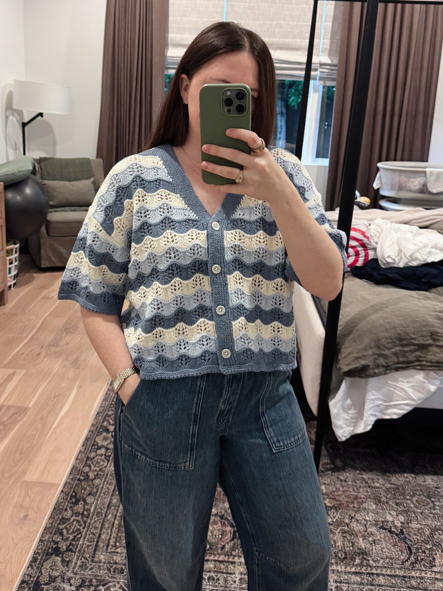 Cute little transitional sweater - I sized up to make it more baggy. 

#LTKmomlife #LTKootd #LTKdayinmylife