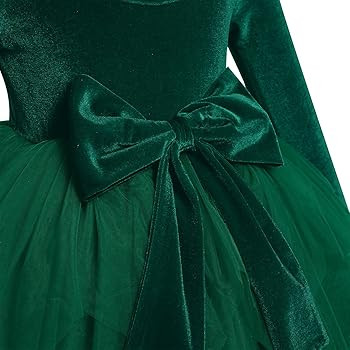IDOPIP Toddler Baby Girls Velvet Tutu Dress Bowknot Ruffle Tulle Princess Christmas Birthday Part... | Amazon (US)