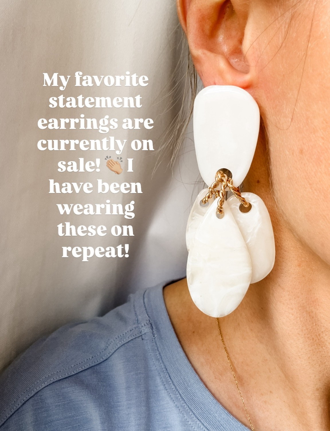I have pulled for these statement earrings so much! They are so cute! Love how they are neutral so you can style them with anything! Currently on sale!

Loverly Grey, Anthropologie, statement earrings, earrings, spring jewelry, summer jewelry, resort wear 

#LTKSaleAlert #LTKSeasonal