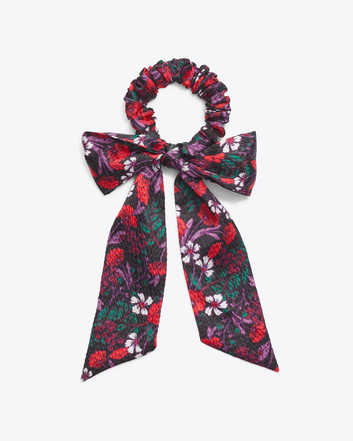 Scarlet Floral Bow Scrunchie | Draper James (US)