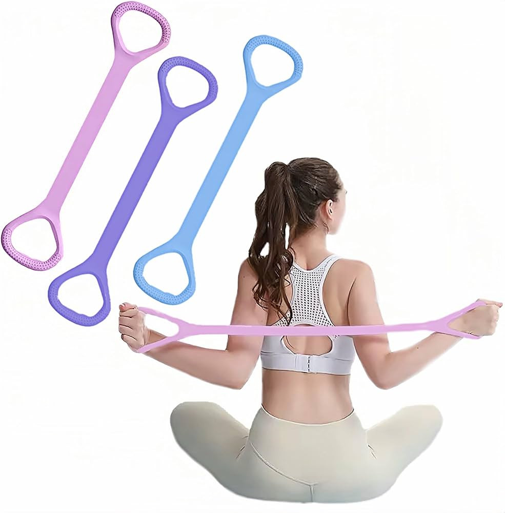 Figure 8 Resistance Band with Handles, Elastic Bands for Working Out,Arm,Back,Shoulder Training E... | Amazon (US)