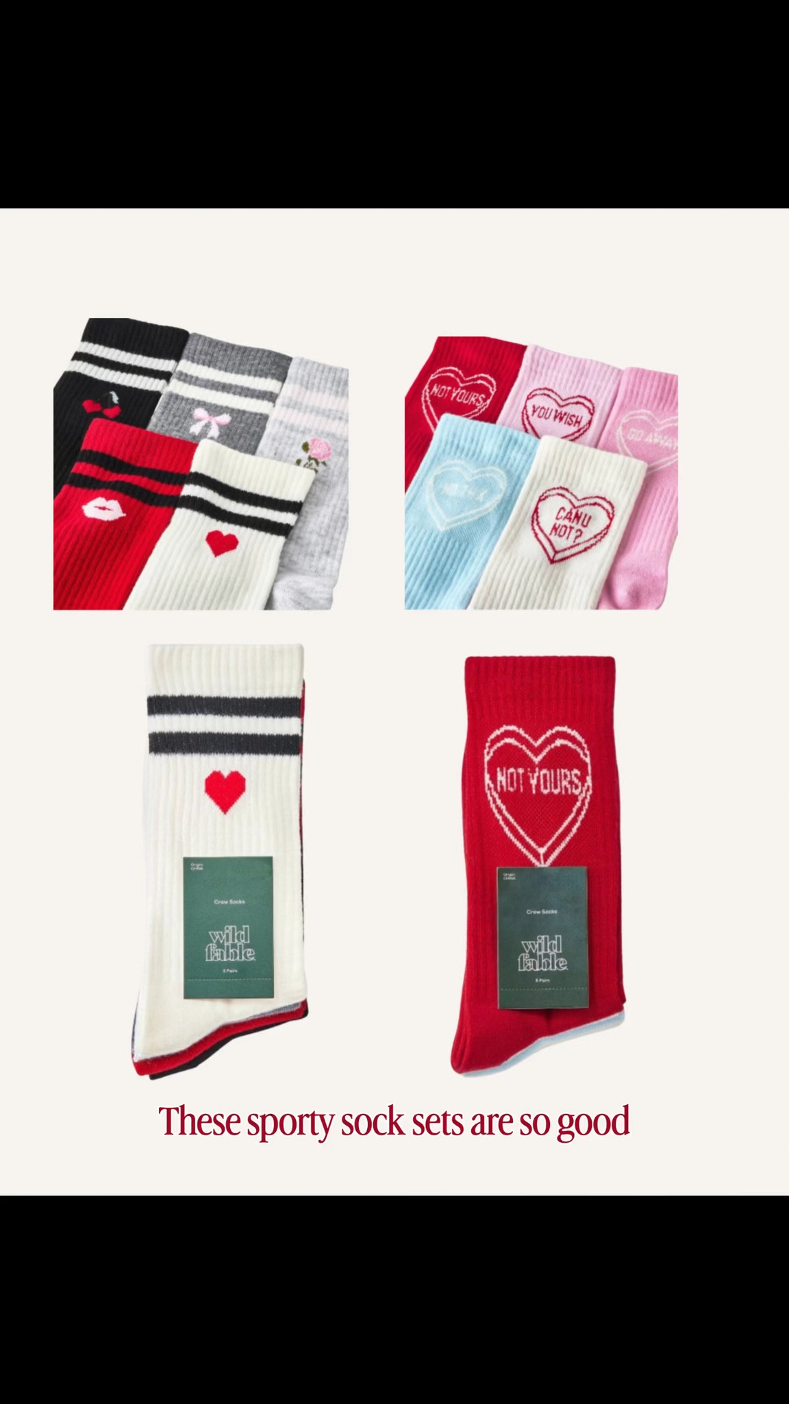 How cute are these sorry valentines socks.

Valentines gift ideas | target finds | target style | gifts for her

#LTKActive #LTKValentine