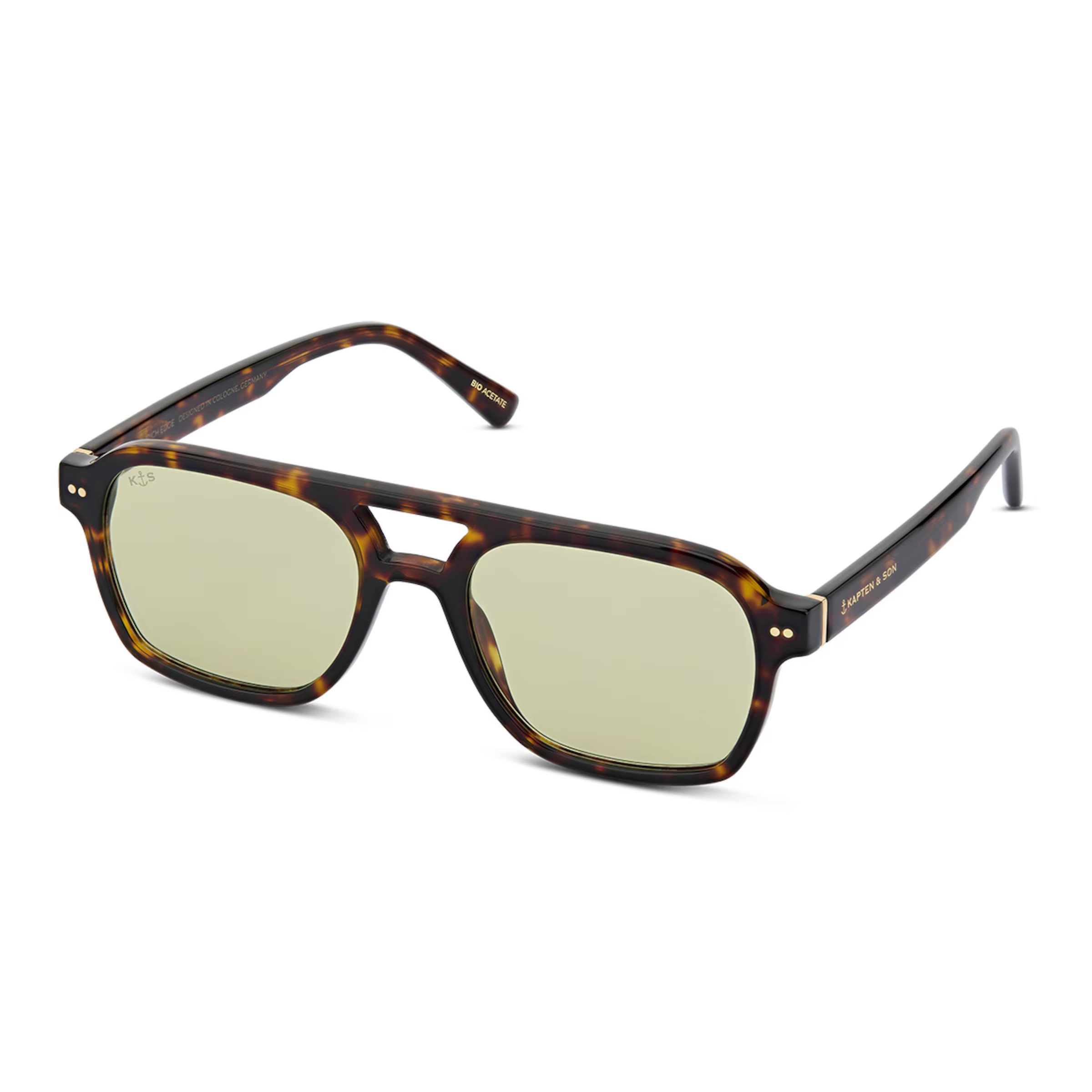Zurich Edge Dark Tortoise Green | Kapten & Son DE