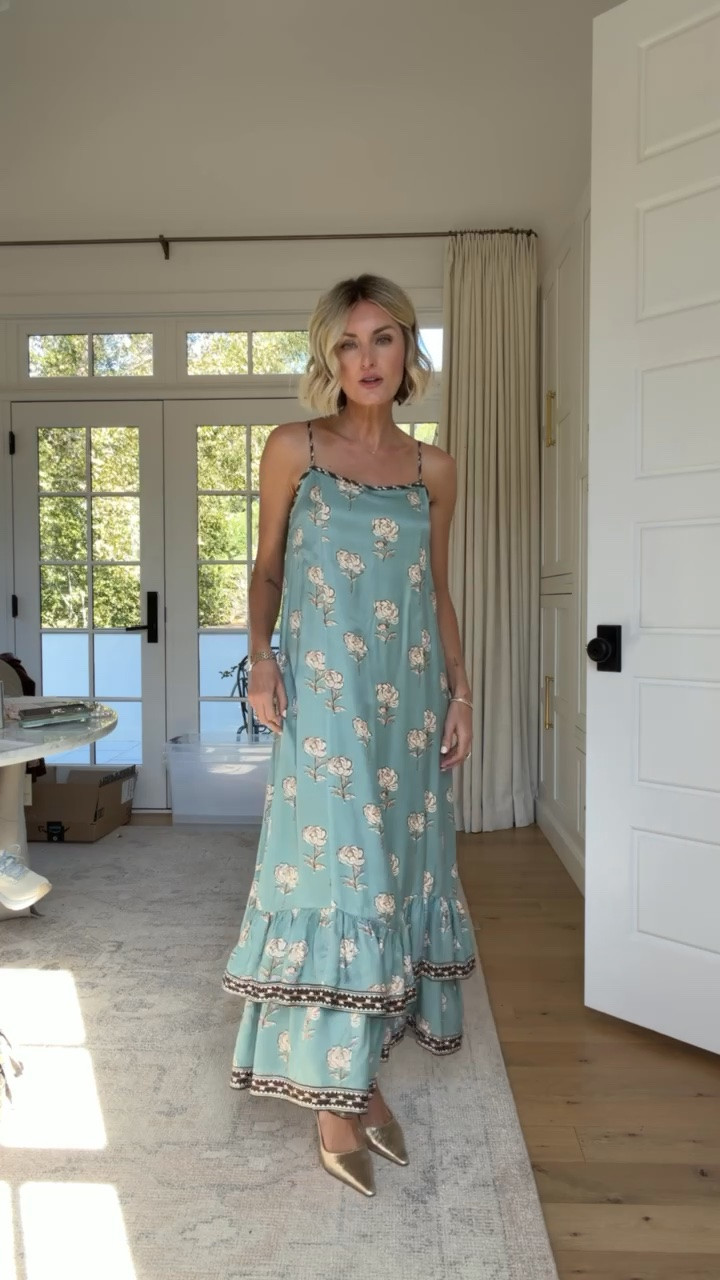#anthropartner @Anthropologie  Such a dreamy maxi! Love the soft blue floral print and flowy silhouette—such a pretty statement dress. Wearing extra small

#LTKootd #LTKSeasonal