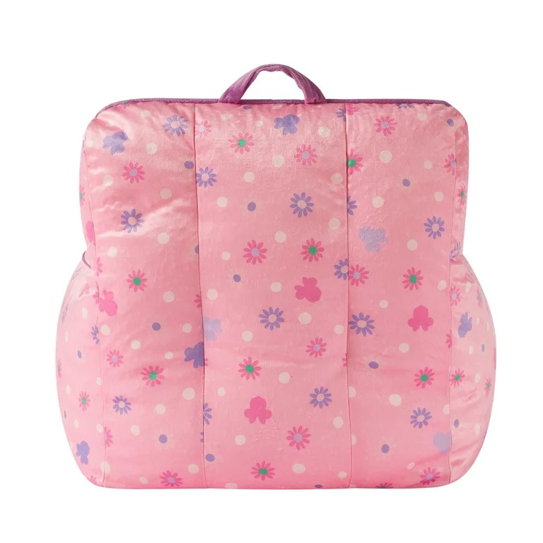 Minnie Mouse Square Beanbag Chair Pink, 18" inches | Walmart (US)