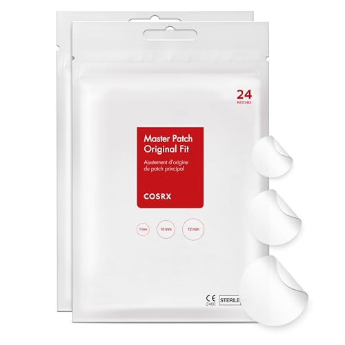 COSRX Acne Pimple Patch Absorbing Hydrocolloid Original 3 Size Patches for Blemishes and Zits Cover, Spot Stickers for Face and Body, Not Tested on Animals | Amazon (US)