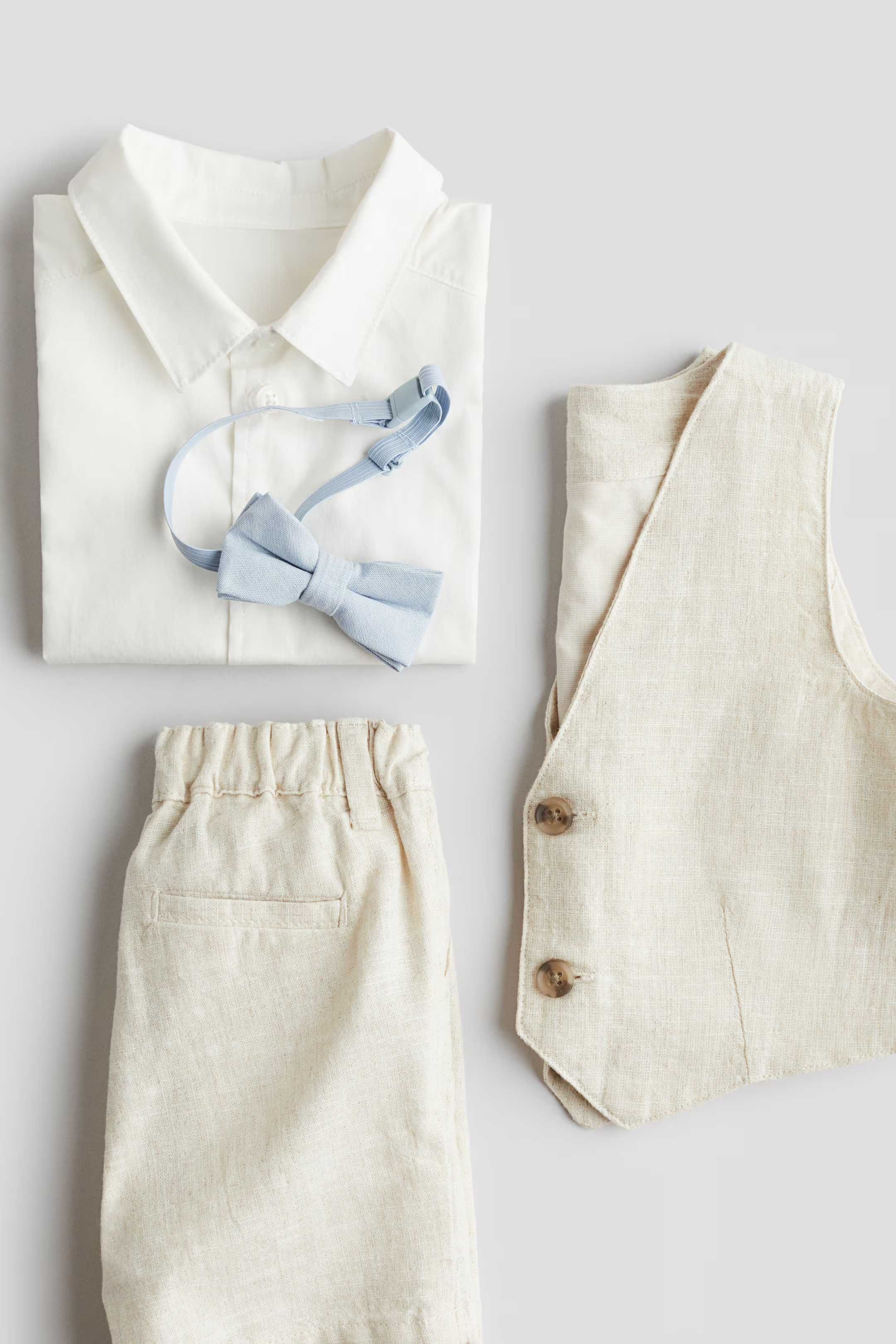 4-Piece Linen-Blend Dressy Set | H&M (US + CA)