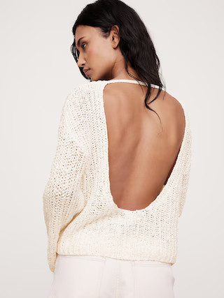 Oversized Scoop-Back Sweater | Banana Republic (US)