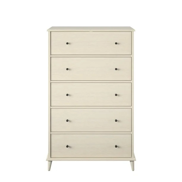 Queer Eye Farnsworth 5 Drawer Dresser, Ivory Oak | Walmart (US)
