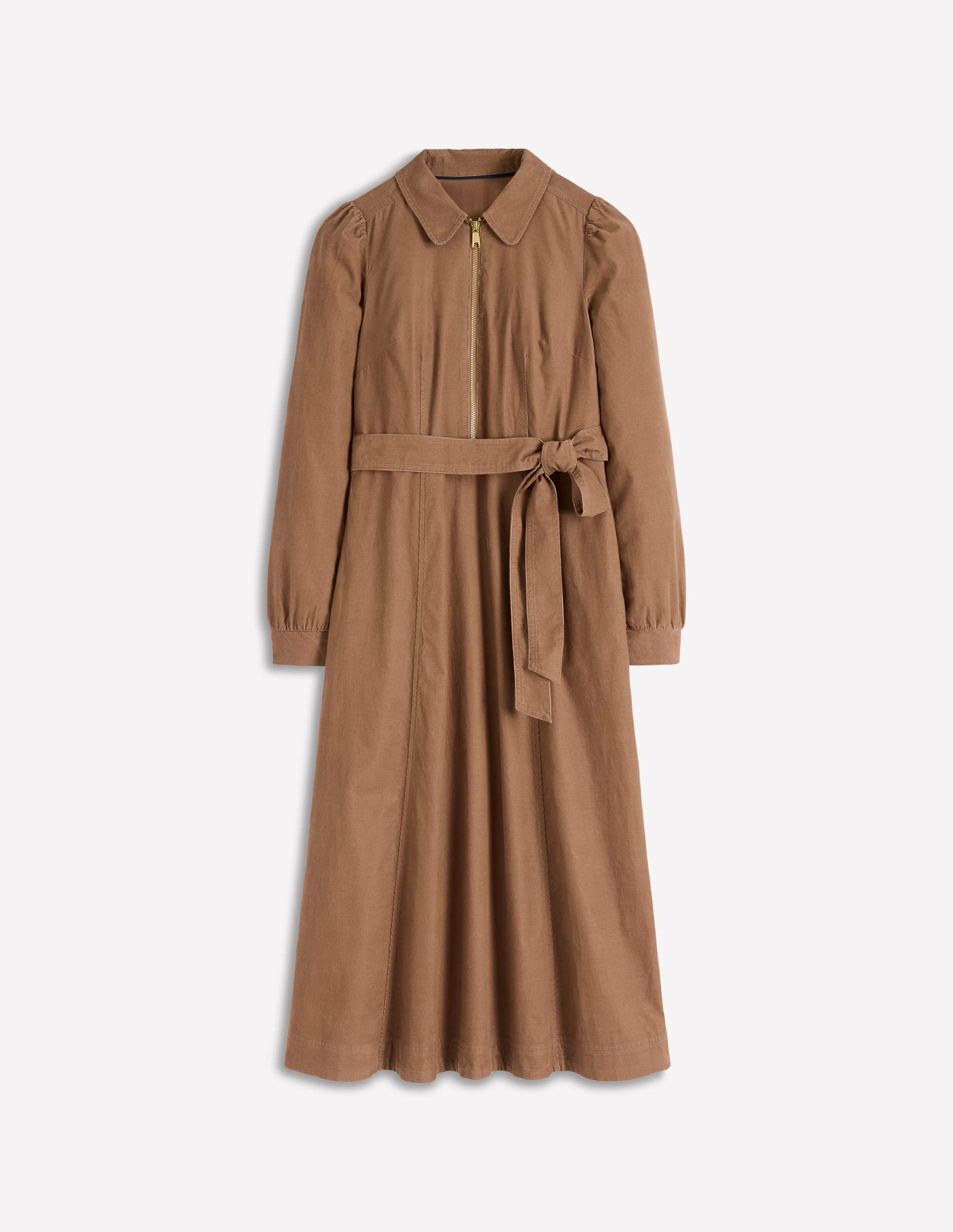 Adelaide Zip Cord Midi Dress-Latte | Boden UK